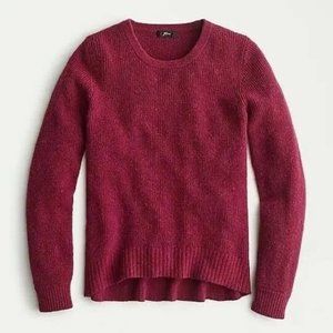 J. Crew Wool Alpaca Sweater (Maroon) XS